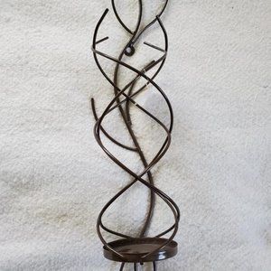 Signature Homestyle Brown Wire Candle Holder, NWT